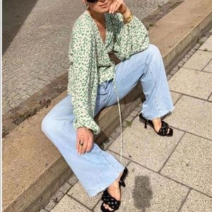 Mango leather braided sandals bloggers favorite